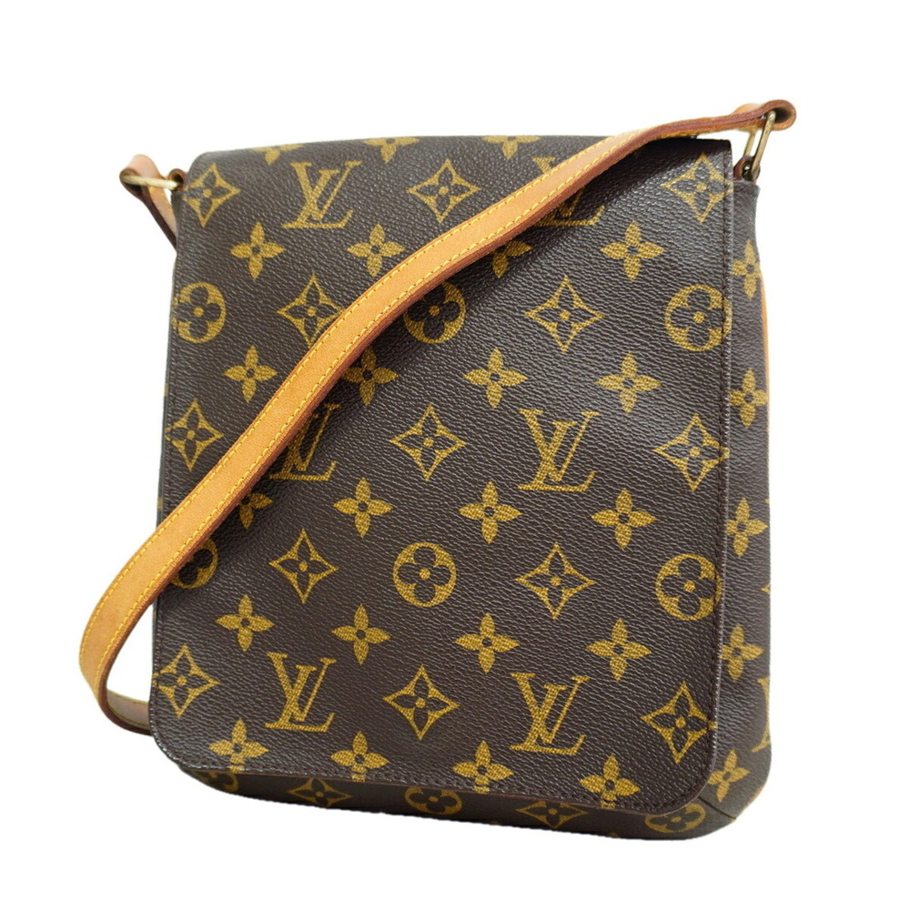 Louis Vuitton Monogram Musette Salsa Short Strap Shoulder Bag M51258 Brown Wo...